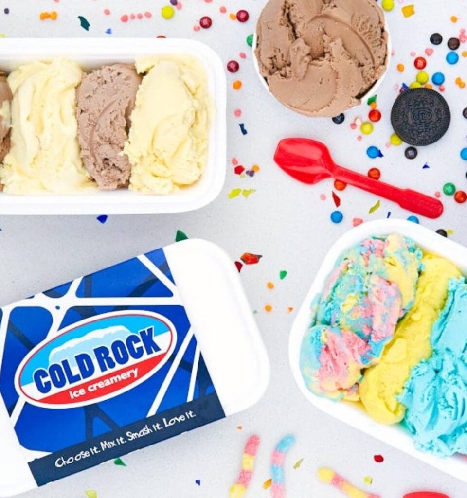 It's time to Netflix & Chill with Cold Rock take home ice cream tubs